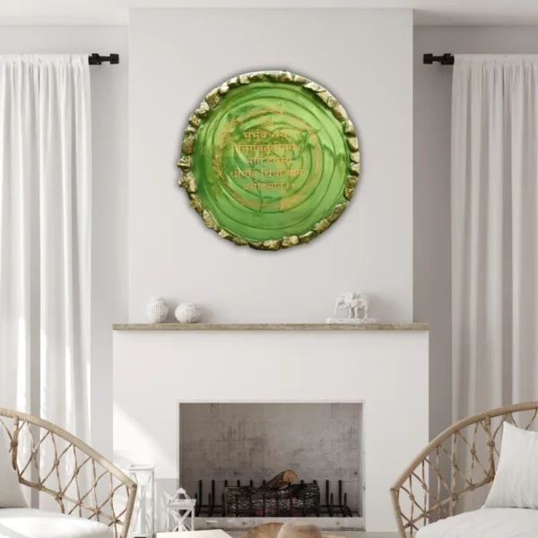 Glossy-Green-Marble-Texture-Wall-Art-Altar