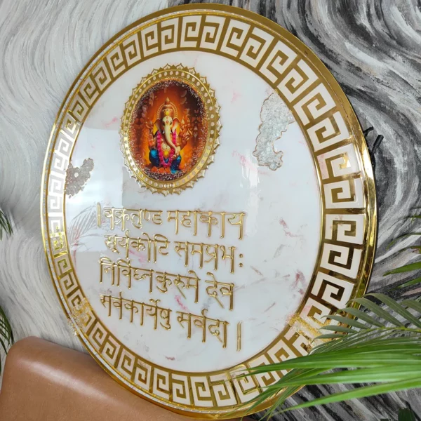 LED-Lights-Marble-Texture-Ganesha-Frame