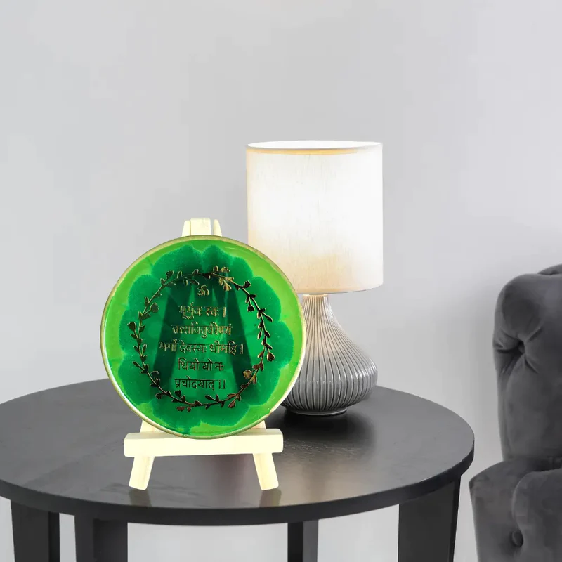 buy-resin-gayatri-mantra-frame-green-marble.