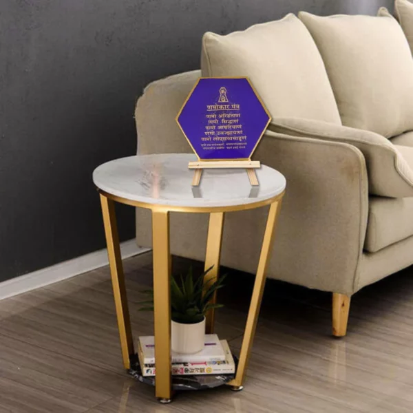 hexagon-resin-mini-navkar-mantra-frame-purple
