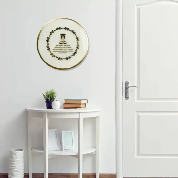 jain-navkar-mantra-resin-frame-pink-round-stand